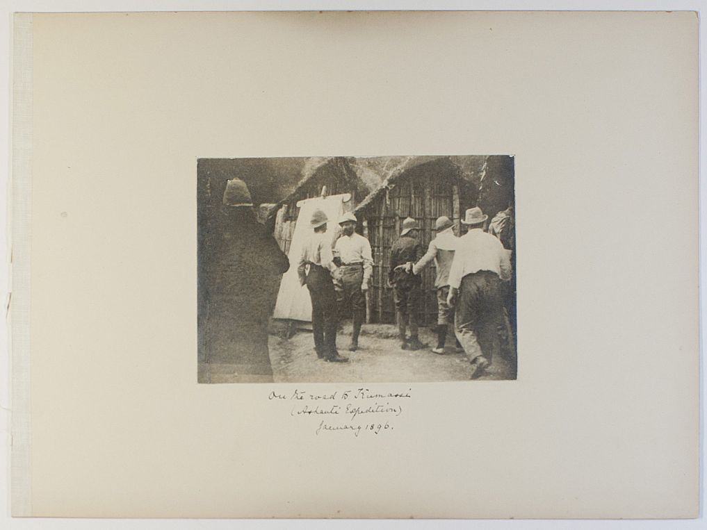 [BATTENBERG — Exceptional collection of 4 large format unsigned photos and 9 cabinet format photos, a pen and ink drawing of the Prince on his Ashanti Expedition and a photo of the Expedition, | Sophie Dupré Autographs