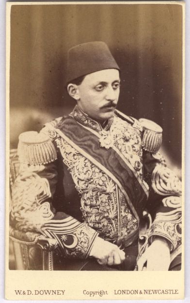 [MURAD V — Fine unsigned carte de visite photo by W & D.Downey, | Sophie Dupré Autographs