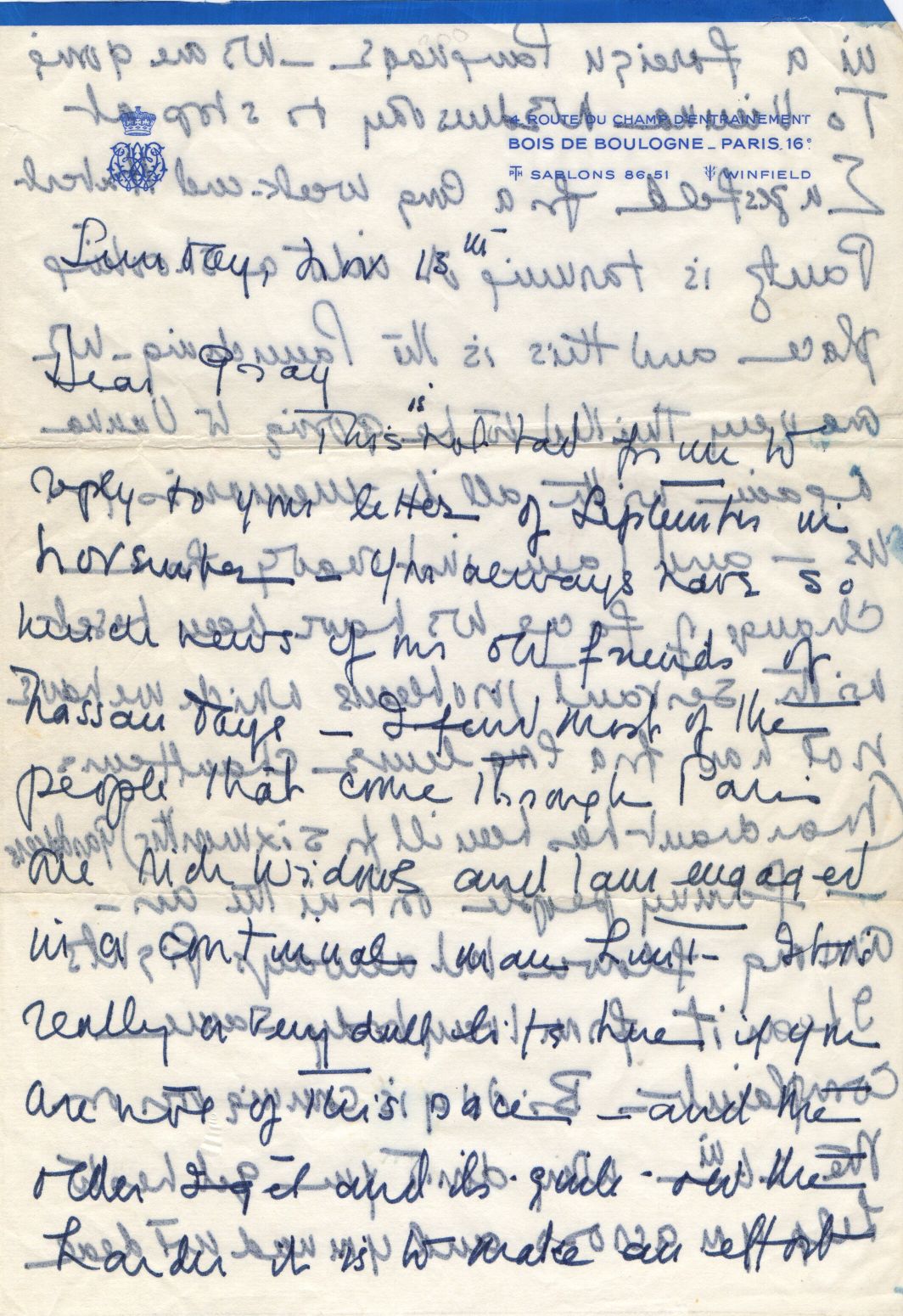 WINDSOR — Fine long Autograph Letter Signed with initials to Dear Gray | Sophie Dupré Autographs