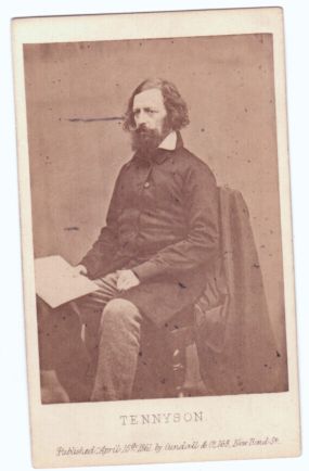 TENNYSON — Unsigned carte de visite photo by Cundall, | Sophie Dupré Autographs