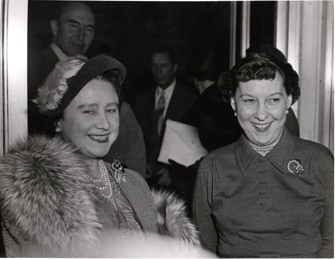 [EISENHOWER — Unsigned pair of prints of black and white photos, | Sophie Dupré Autographs