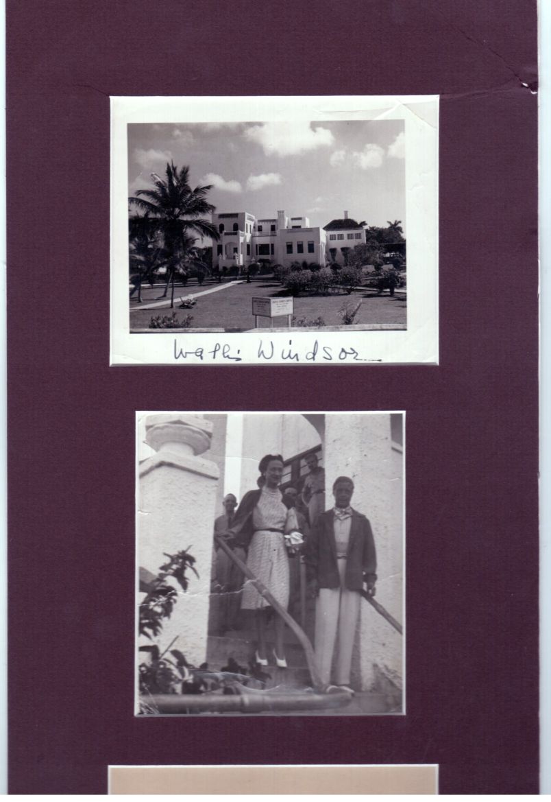 EDWARD VIII — A photo signed by the Duchess mounted with a greetings card from the Duke signed and an unsigned photo of the couple | Sophie Dupré Autographs