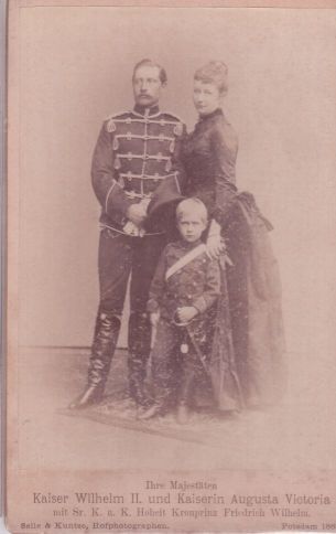 [WILHELM II — Fine unsigned cabinet photo by Selle & Kuntze | Sophie Dupré Autographs