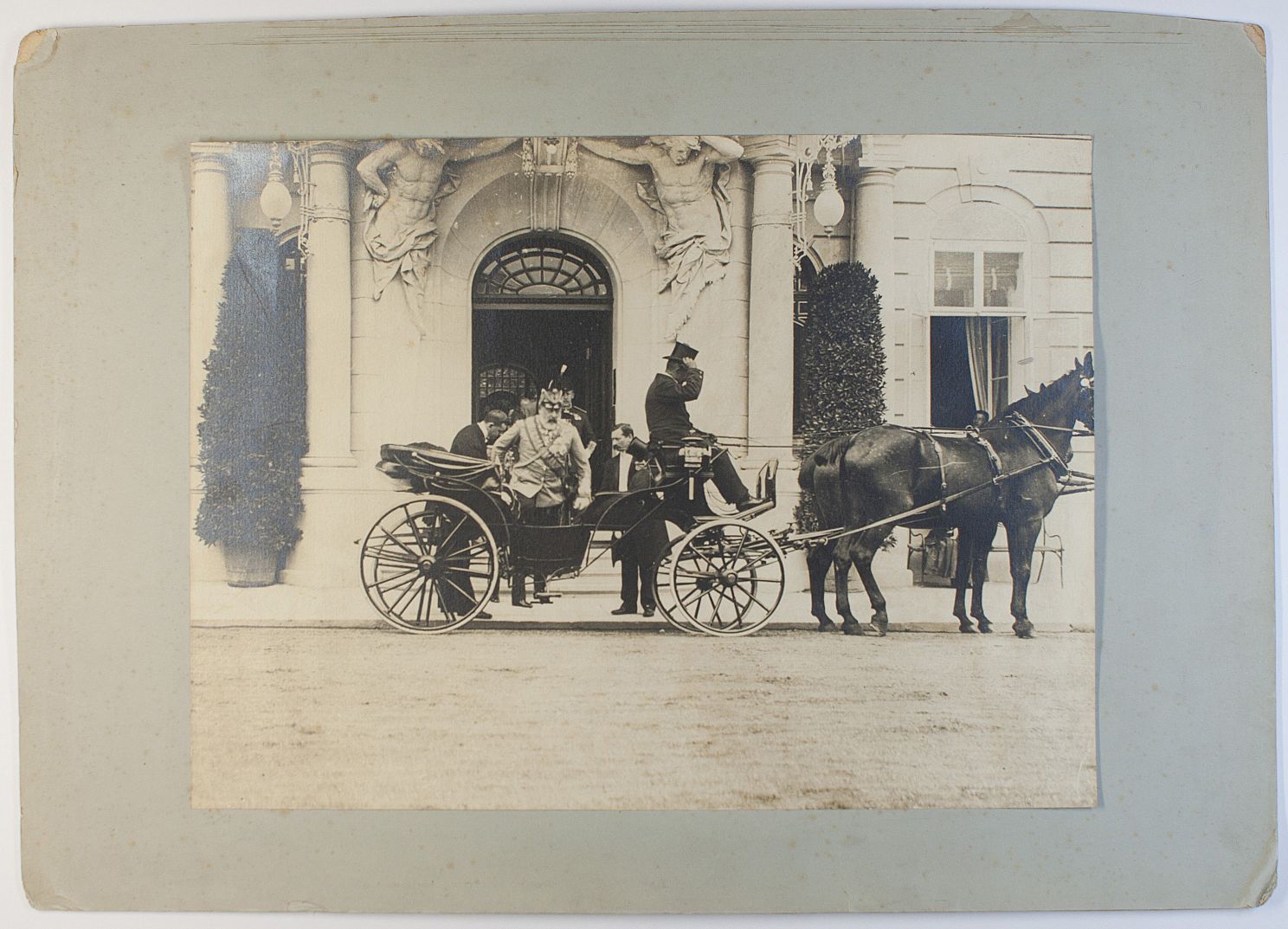 [EDWARD VII — Fine large format photo of the King in Uniform at Marienbad, | Sophie Dupré Autographs