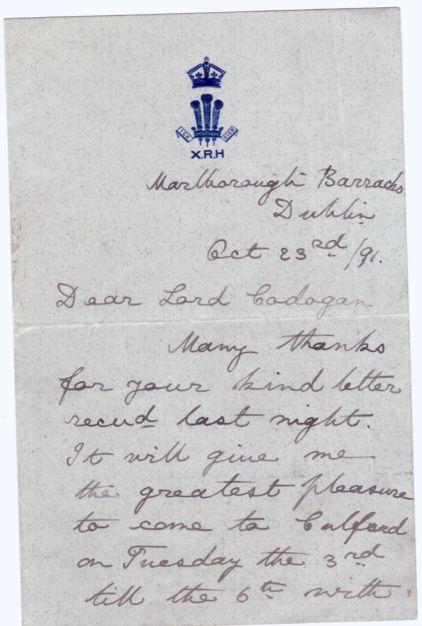 GEORGE V — Fine Autograph Letter Signed to Lord Cadogan | Sophie Dupré Autographs