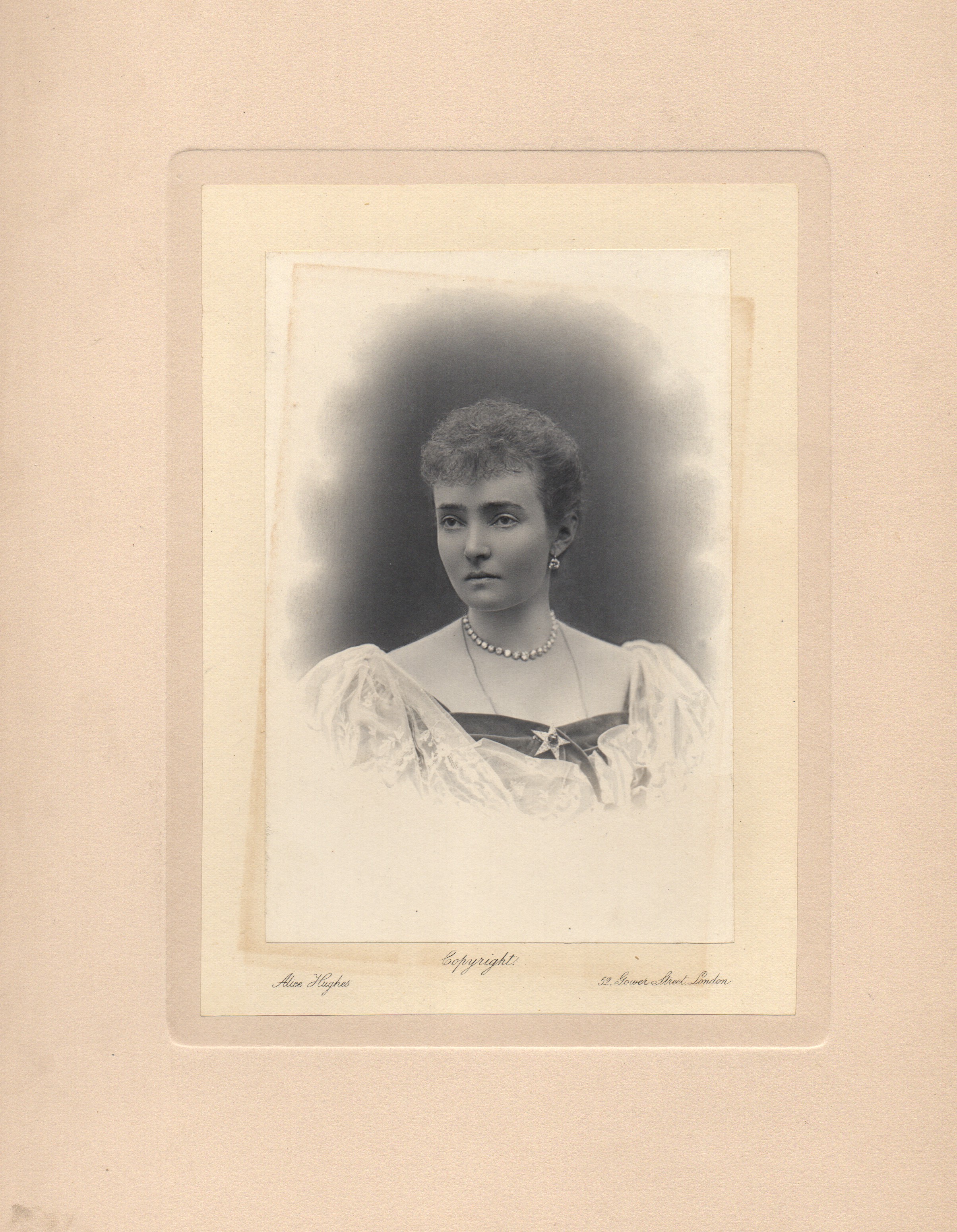 [LOUISE MARGARET — Fine unsigned portrait photos by Alice Hughes, | Sophie Dupré Autographs