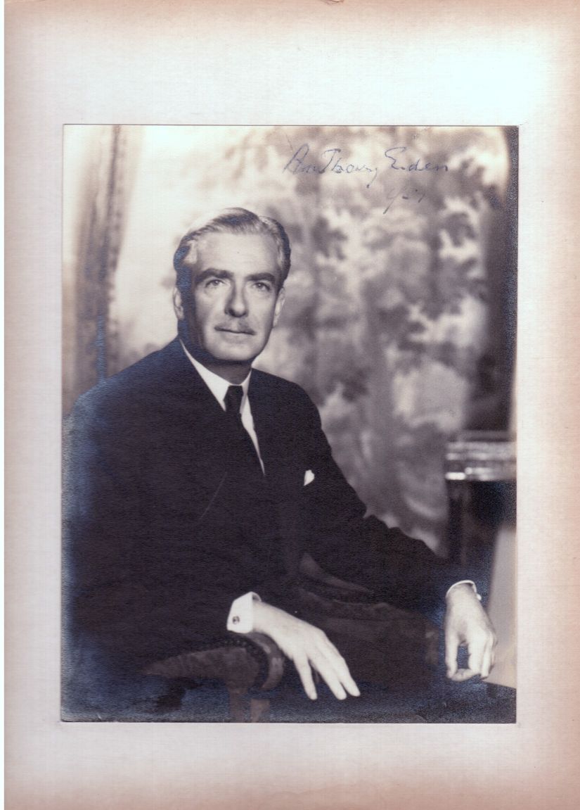EDEN — Fine portrait photo as Prime Minister, signed and dated, | Sophie Dupré Autographs