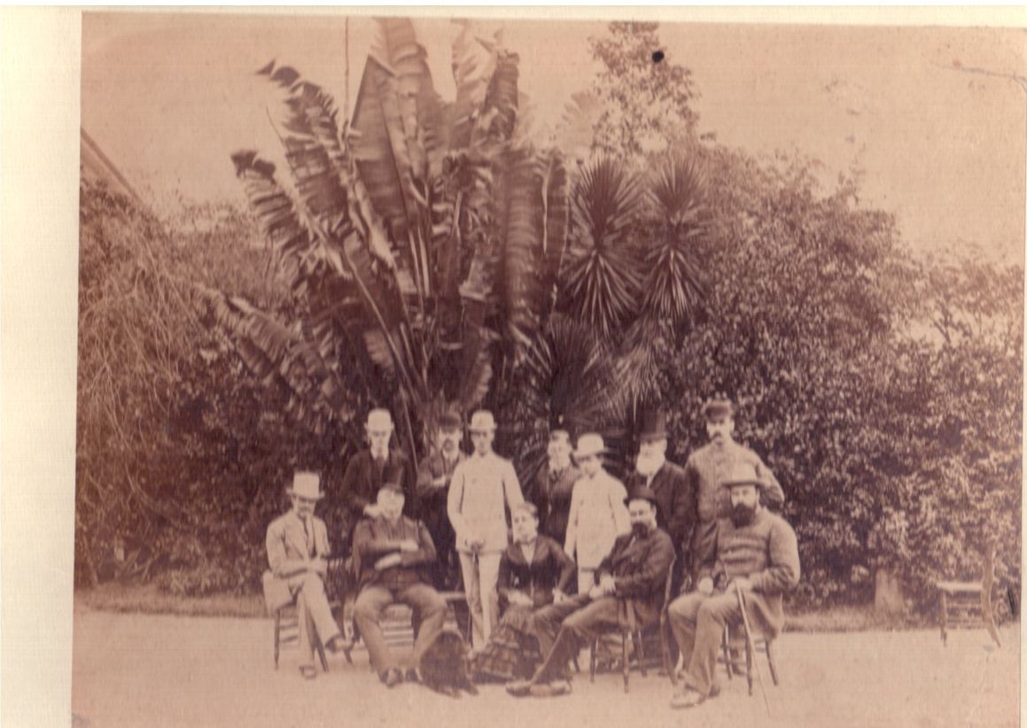 [ALBERT VICTOR — Exceptional original large unsigned photo showing the Princes with some of their fellow officers and local dignitaries | Sophie Dupré Autographs