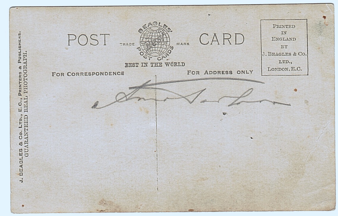 PAVLOVA — Fine Postcard photo by Schneider signed in pencil on the verso | Sophie Dupré Autographs