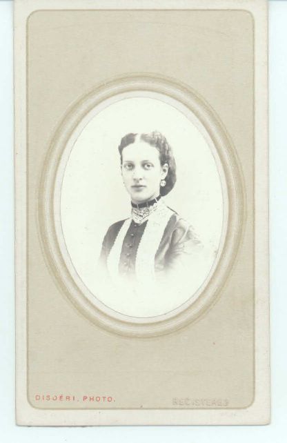 [ALEXANDRA — Charming unsigned carte de visite photo by Disderi | Sophie Dupré Autographs