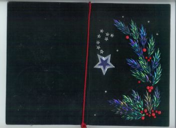 HARTNELL — Fine original hand made Christmas Card with a printed | Sophie Dupré Autographs