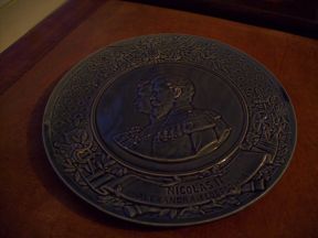 [NICHOLAS II — Fine Commemorative plaque commemorating their visit to France in 1896 | Sophie Dupré Autographs
