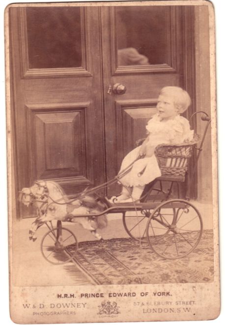 [EDWARD VIII — Delightful early unsigned cabinet photo by Downey, | Sophie Dupré Autographs