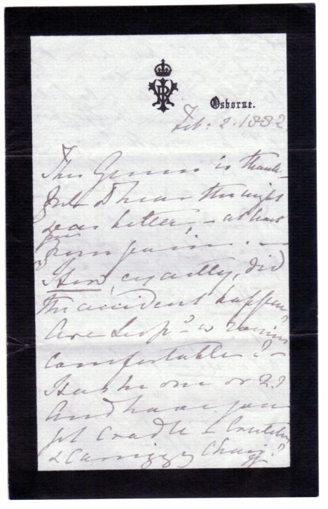 VICTORIA — Third person Autograph letter to Arnold Royle | Sophie Dupré Autographs