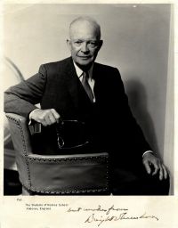 EISENHOWER — Fine large portrait photo signed and inscribed best wishes from Dwight D Eisenhower | Sophie Dupré Autographs