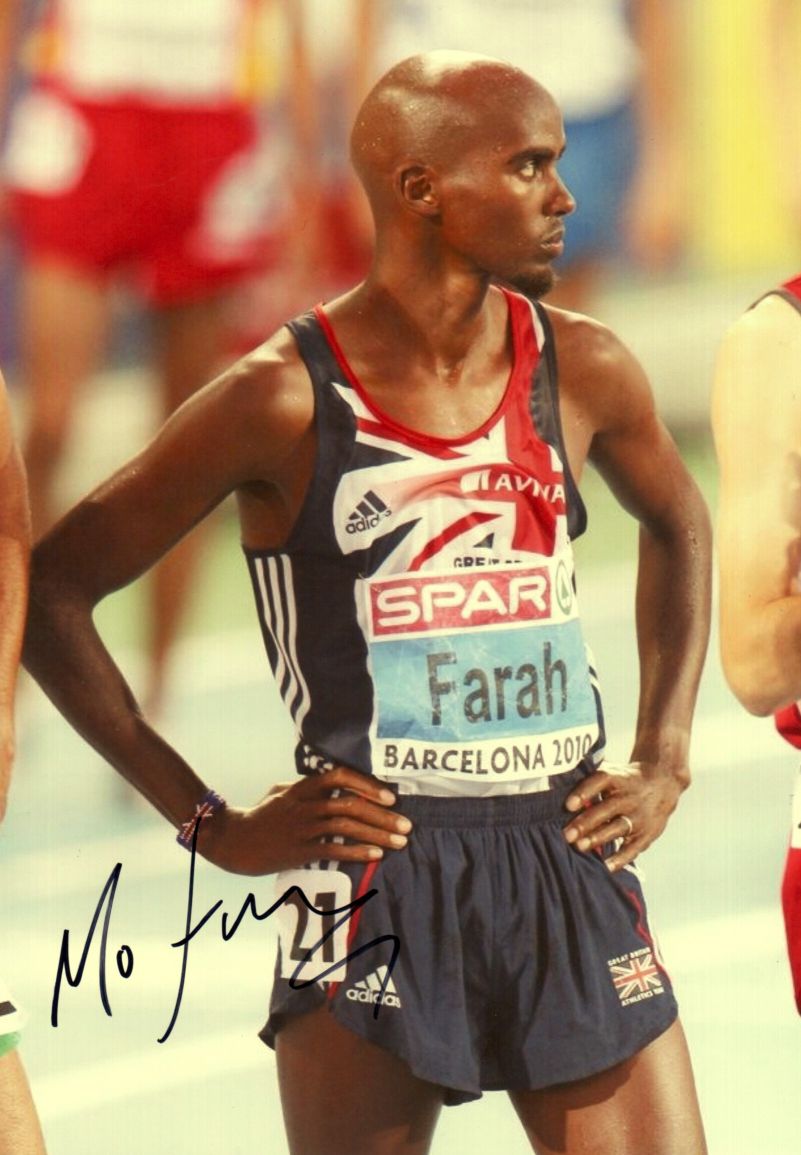 FARAH — Large colour photo signed | Sophie Dupré Autographs