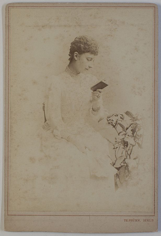 [CHARLOTTE — Unsigned cabinet photo by Theodor Prumm, | Sophie Dupré Autographs