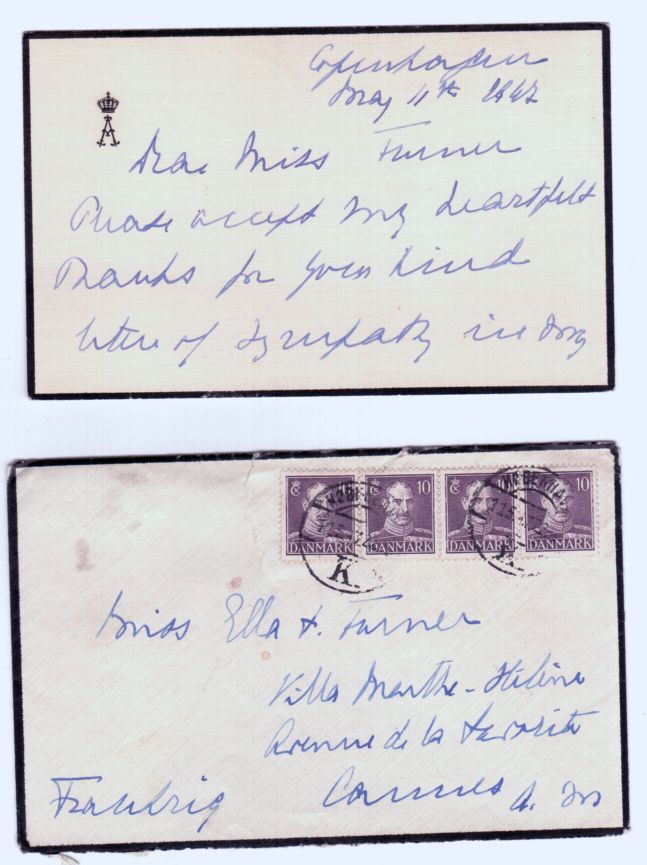 ALEXANDRINE — Autograph notecard signed to Miss Turner | Sophie Dupré Autographs