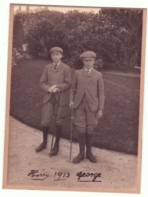 HENRY — Delightful early photograph, signed by both Harry and George and dated | Sophie Dupré Autographs