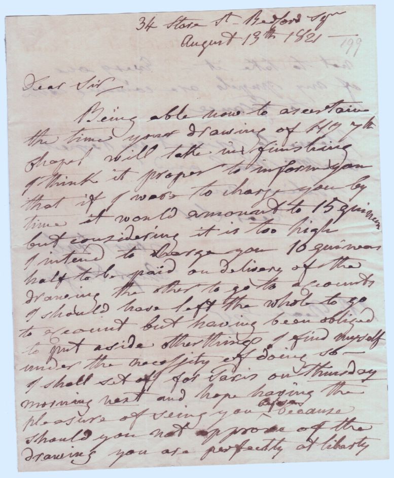 PUGIN — Autograph Letter signed to J. B. Neale | Sophie Dupré Autographs