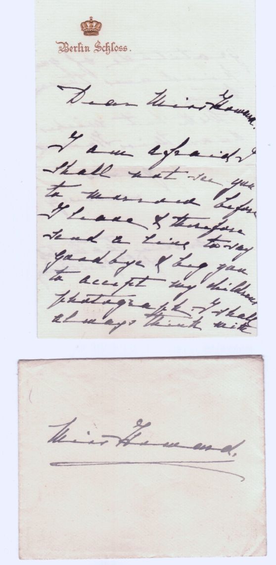 CAROLINE MATHILDE — Autograph Letter Signed to Miss Ethel Howard | Sophie Dupré Autographs
