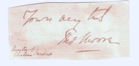 MOORE — Signature, | Sophie Dupré Autographs