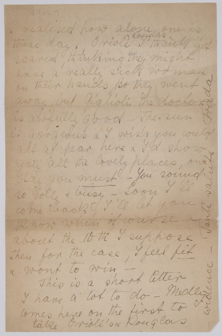 LAWRENCE — Autograph letter signed to Grace, Lawrence, Margot | Sophie Dupré Autographs