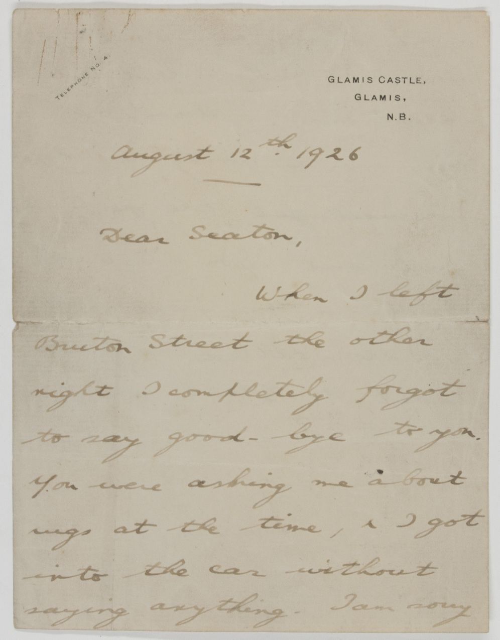 GEORGE VI — Fine Autograph Letter Signed signed 'Albert' as Duke of York, to his Steward Mr Seaton | Sophie Dupré Autographs