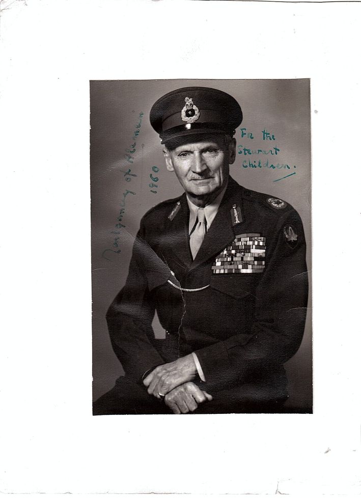 MONTGOMERY — Fine photo signed & inscribed | Sophie Dupré Autographs