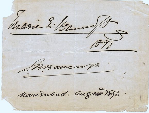 BANCROFT — Both signatures, | Sophie Dupré Autographs