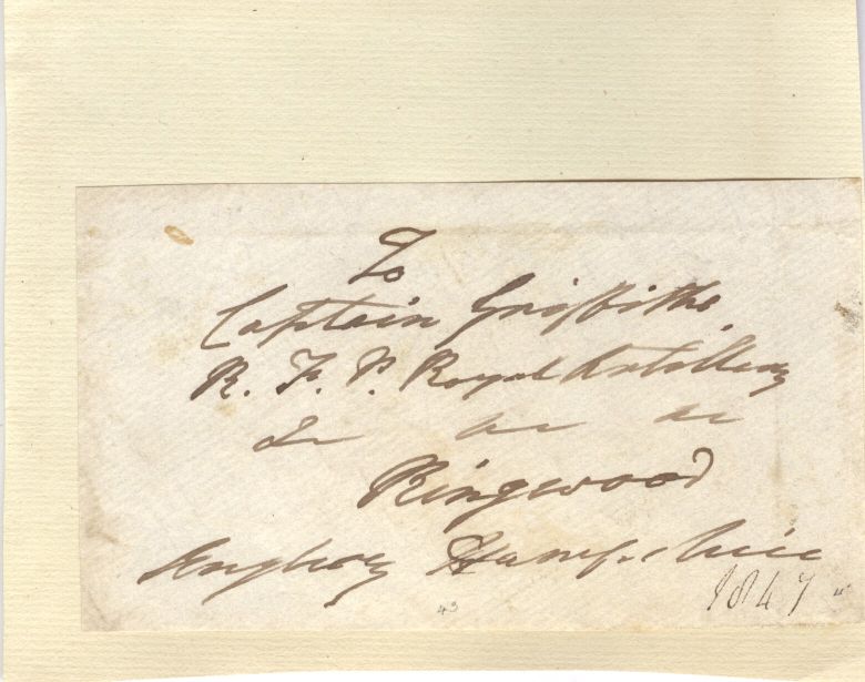 ANGLESEY — Autograph envelope front signed addressed to Captain Griffiths | Sophie Dupré Autographs