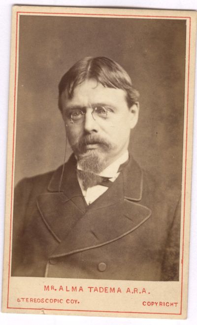 [ALMA-TADEMA — Unsigned carte de visite photo by the London Stereoscopic Company | Sophie Dupré Autographs