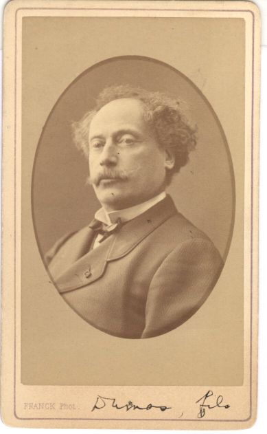 [DUMAS — Unsigned carte de visite photo by Franck | Sophie Dupré Autographs