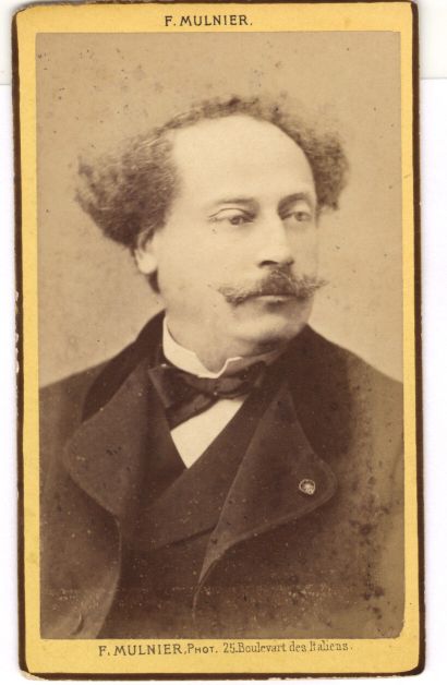 [DUMAS — Unsigned carte de visite photo by F. Mulnier | Sophie Dupré Autographs
