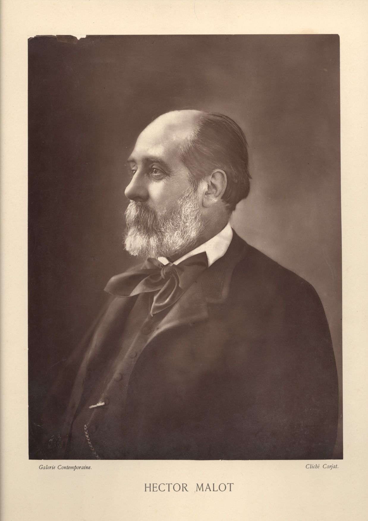 [MALOT — Large original unsigned photo by Goupil & Co, from the Cliche Carjat in the Gallerie Contemporaire | Sophie Dupré Autographs