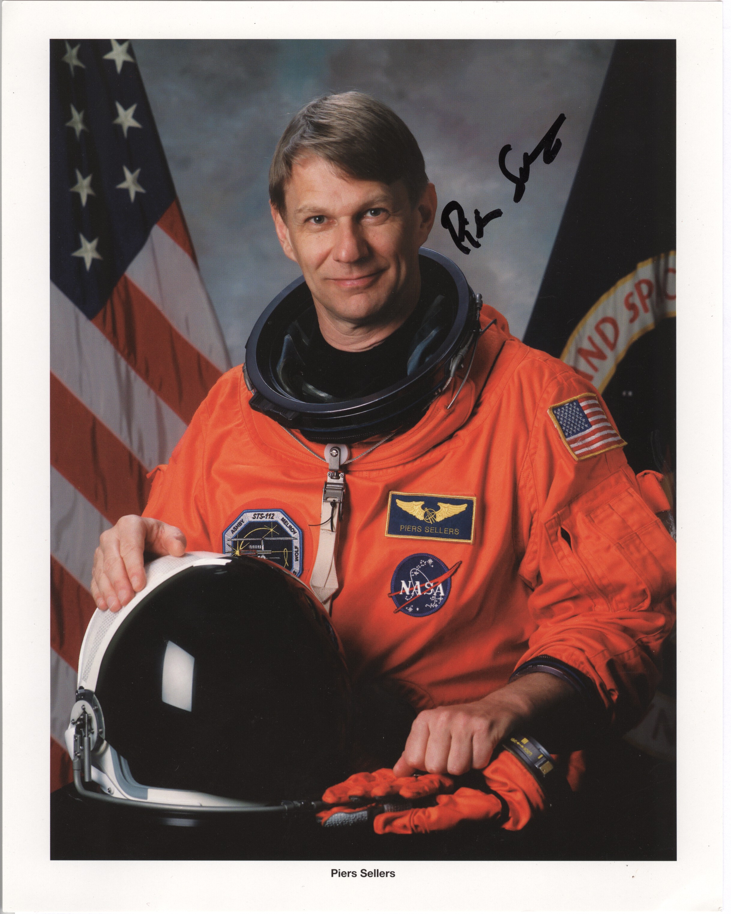SELLERS — Coloured NASA photo signed | Sophie Dupré Autographs