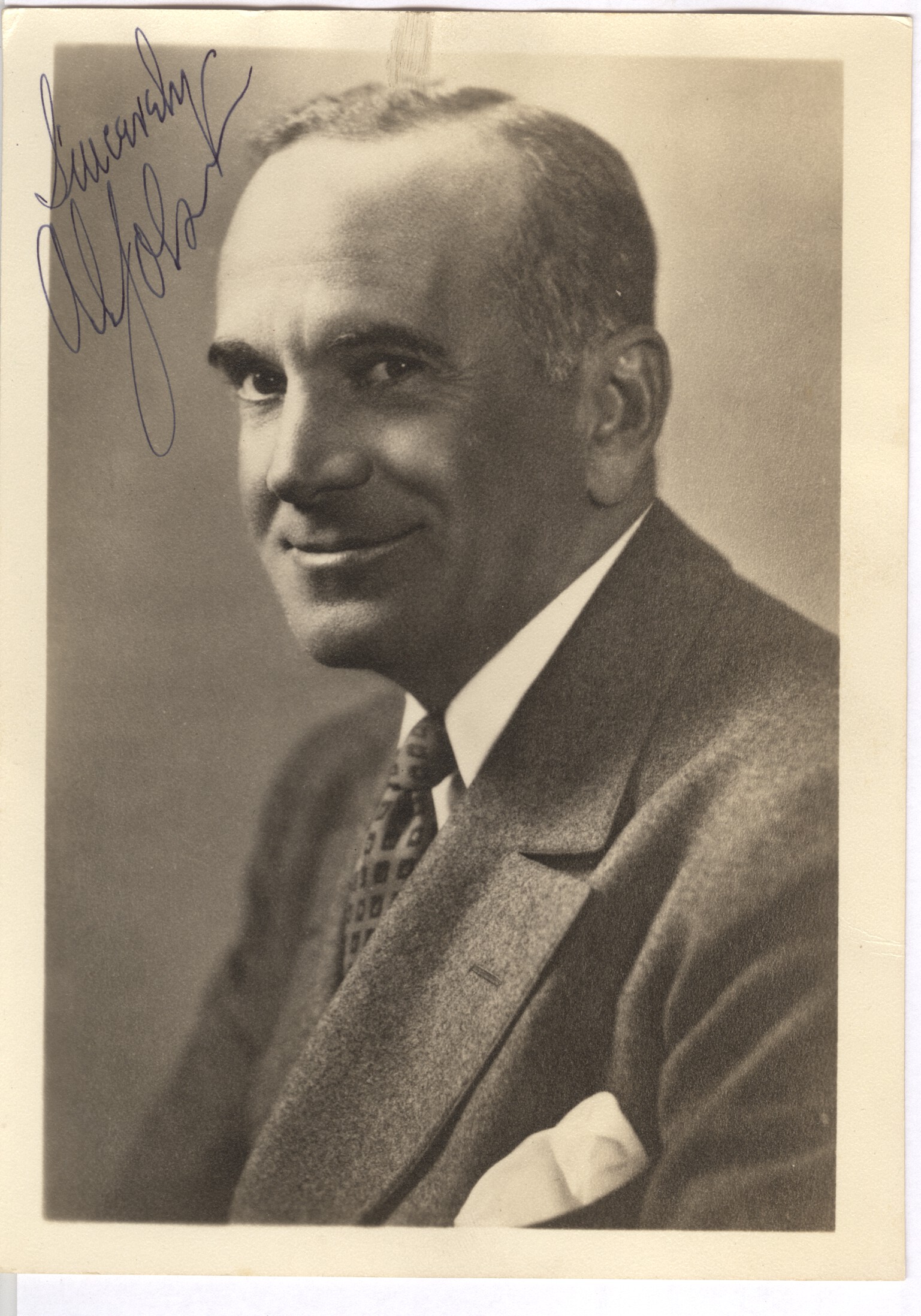 JOLSON — Fine photograph signed and inscribed | Sophie Dupré Autographs