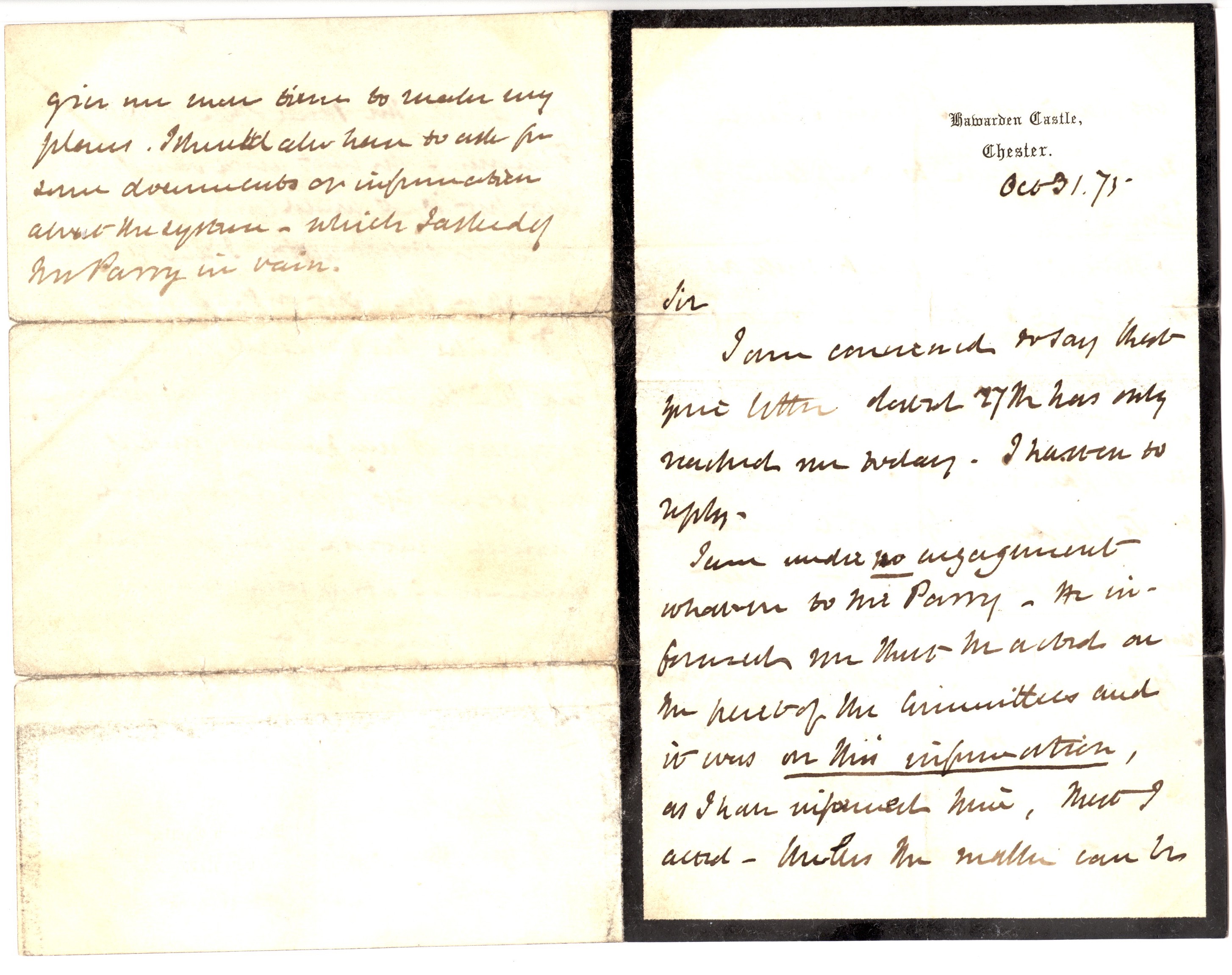 GLADSTONE — Fine long Autograph letter signed | Sophie Dupré Autographs