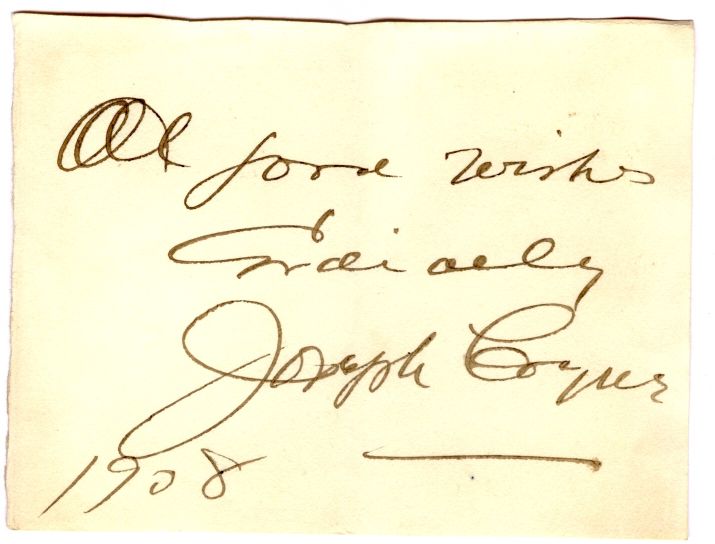 COYNE — Signature and inscription | Sophie Dupré Autographs