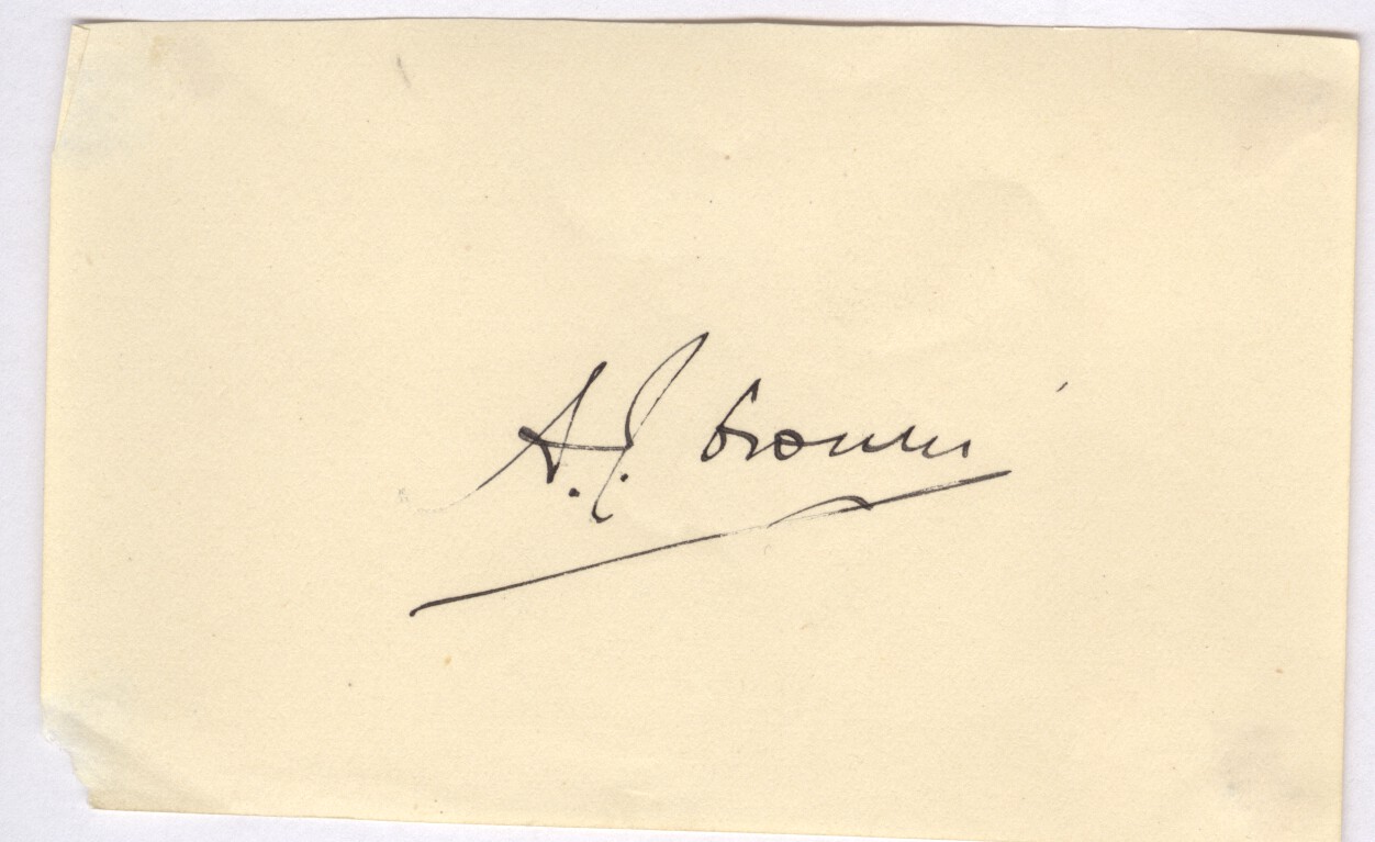 CRONIN — Signature | Sophie Dupré Autographs