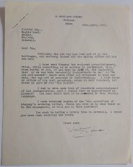 SAYERS — Collection of a Typed Letter and an Autograph signed to 'Dear Tom' (Heron) | Sophie Dupré Autographs