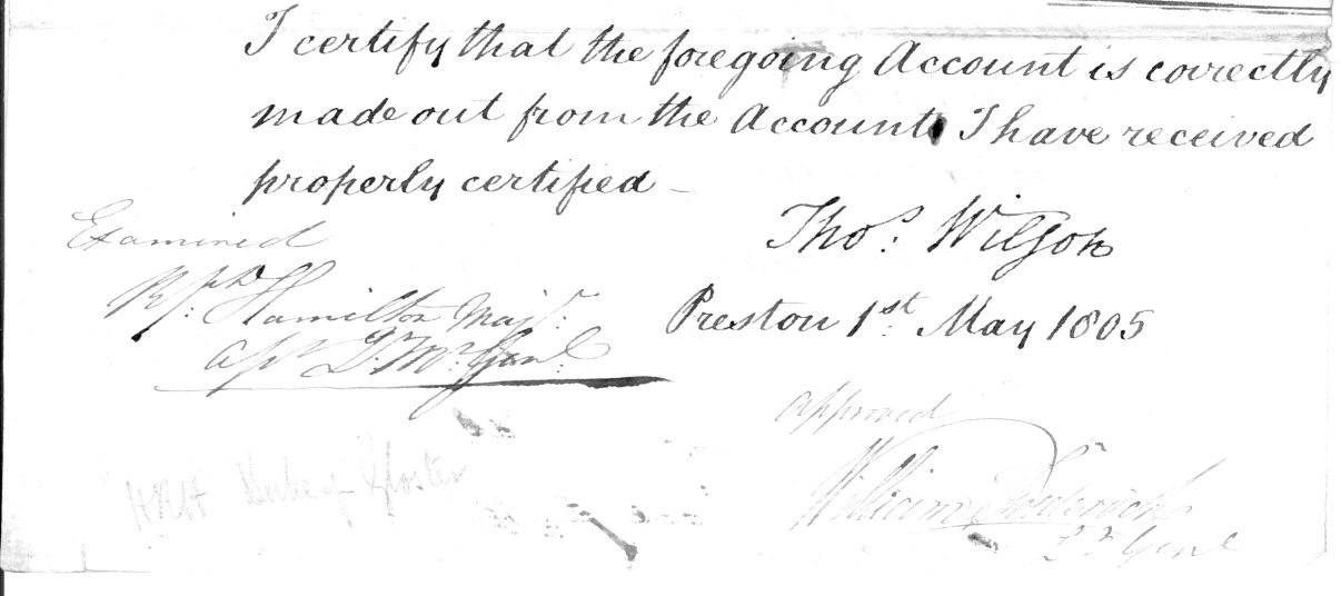 WILLIAM FREDERICK — End of document signed as approved  'William Frederick' | Sophie Dupré Autographs