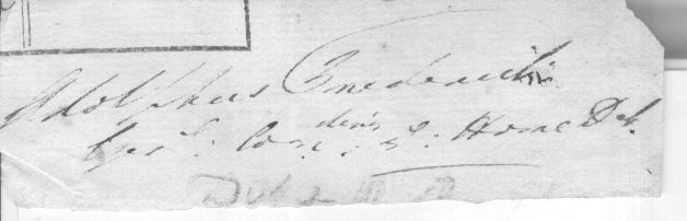 ADOLPHUS FREDERICK — Signature taken from the end of a document, | Sophie Dupré Autographs