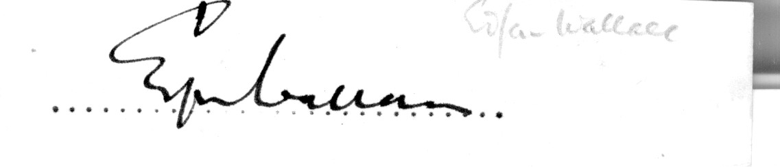 WALLACE — Fine signature | Sophie Dupré Autographs