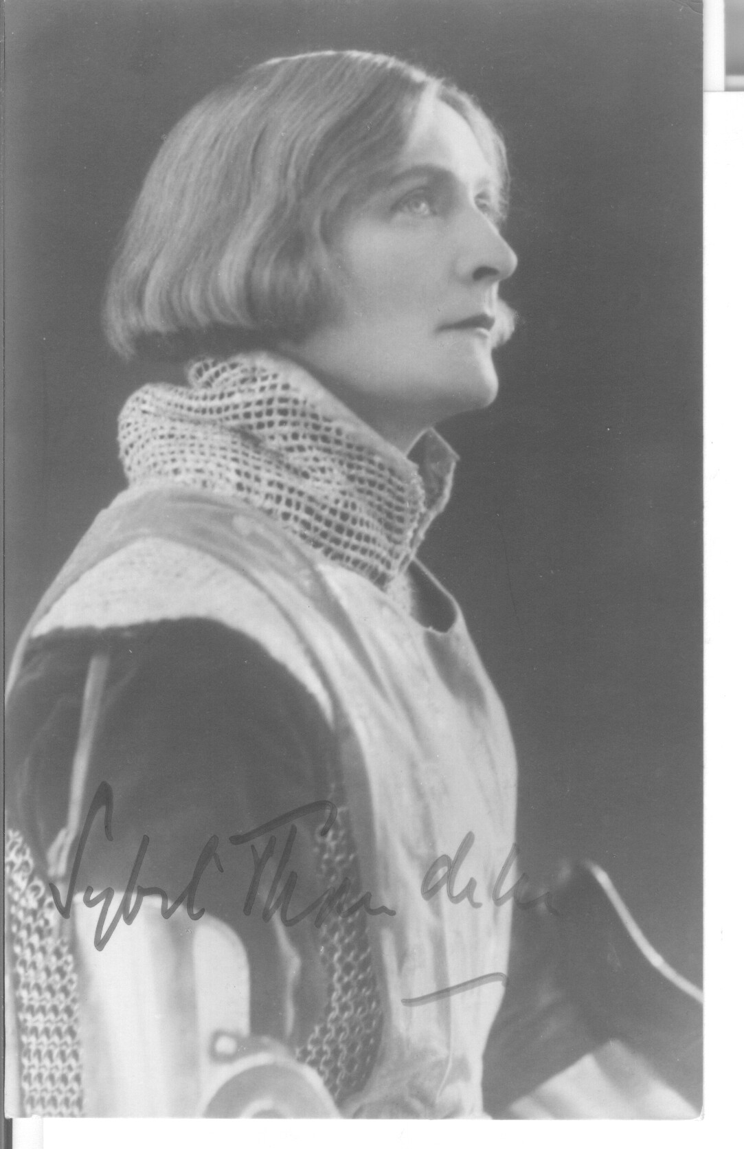 THORNDIKE — Fine vintage postcard photo signed | Sophie Dupré Autographs