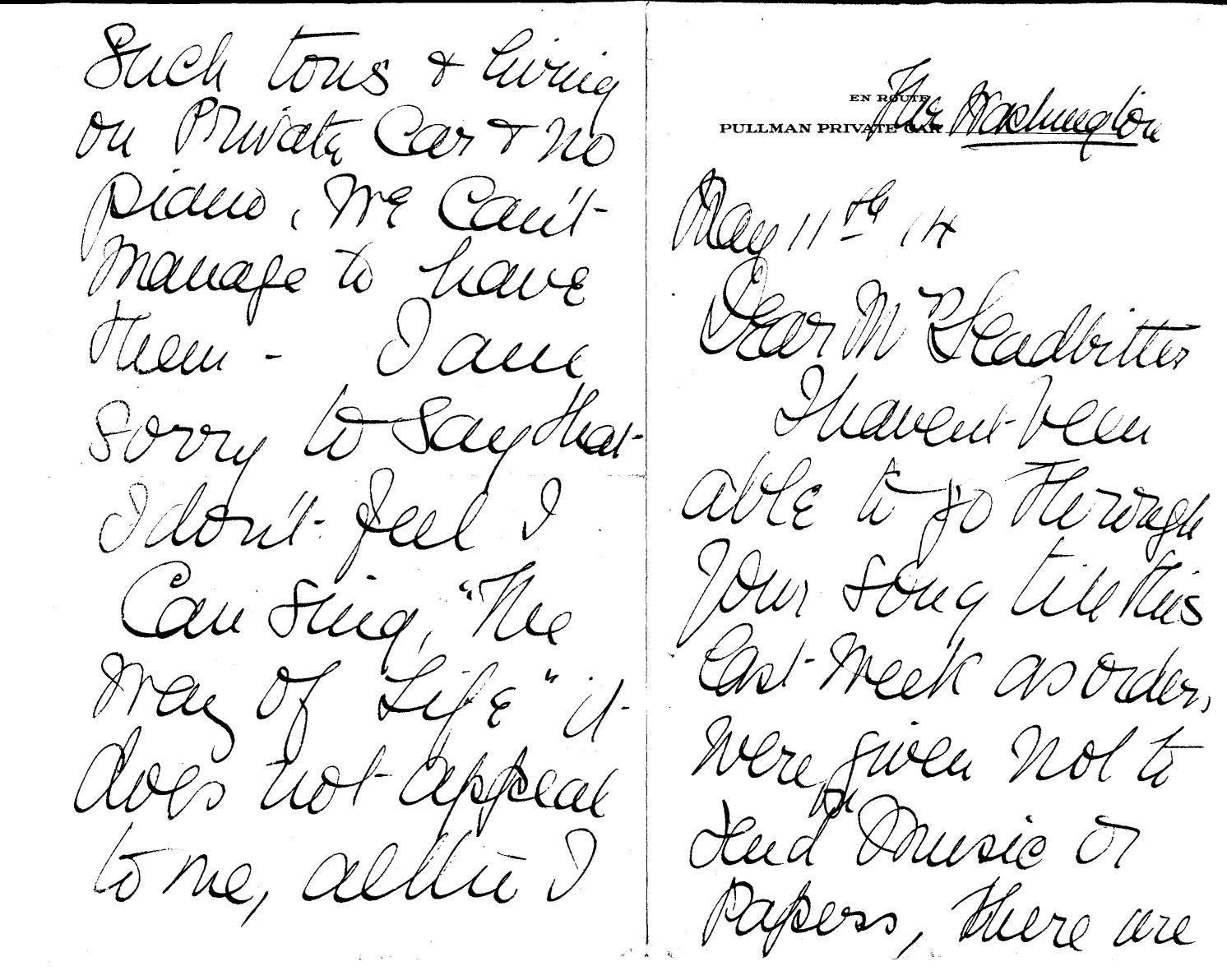BUTT — Excellent Autograph Letter Signed 'Clara Butt Rumford' to Mr Leadbitter | Sophie Dupré Autographs
