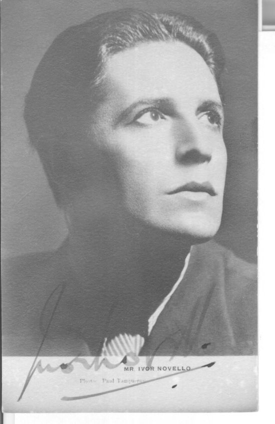 NOVELLO — Vintage postcard photo by Paul Tanqueray, signed, | Sophie Dupré Autographs