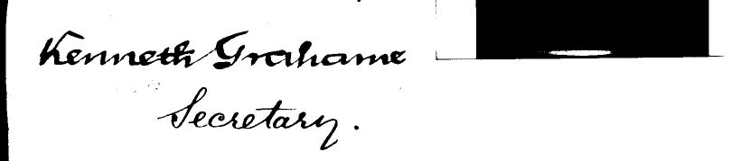 GRAHAME — Signature taken from a document | Sophie Dupré Autographs