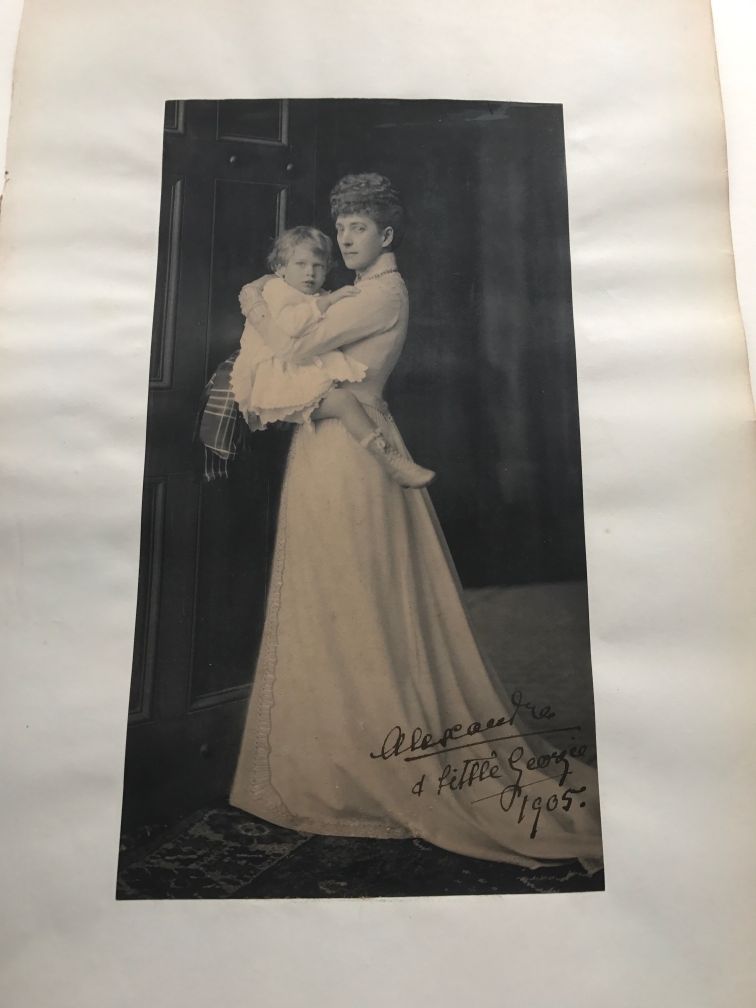 ALEXANDRA — Fine large photo signed and annotated, | Sophie Dupré Autographs