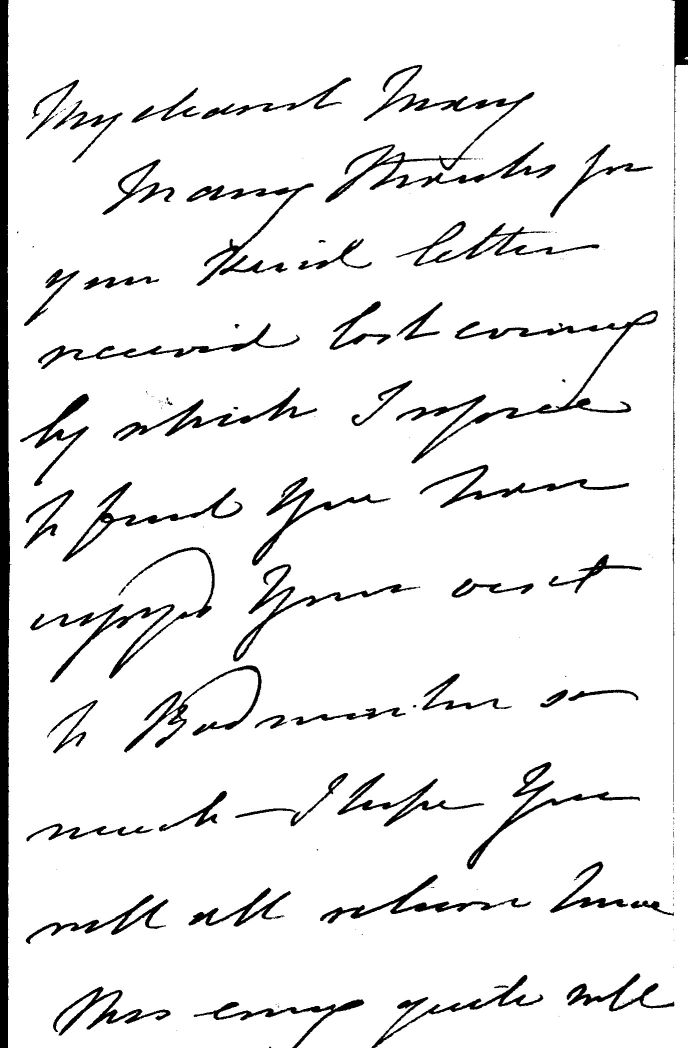MARY — Autograph Letter Signed to a friend My dearest Mary | Sophie Dupré Autographs